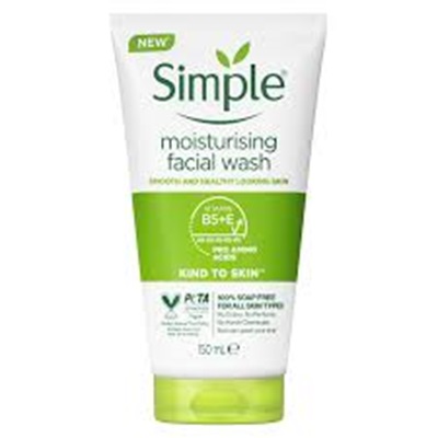 Moisturizing Facial Wash 100% soap free 150ml - Simple