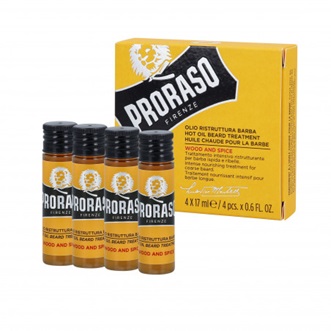 Hot Oil Beard Treatment: Wood And Spice 4Pcs*17ml _ PRORASO