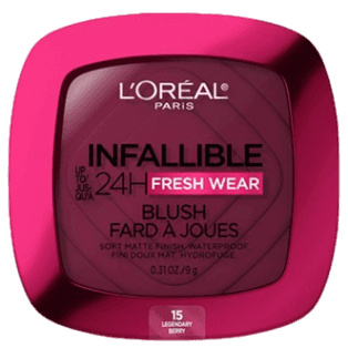 INFALLIBLE Up To 24H Fresh Wear Blush Powder 15 LEGENDARY BERRY 9g _ L'OREAL PARIS