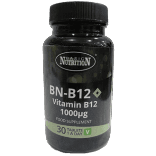 BN-B12 1000µg 30 Tablets _ BASIC NUTRITION